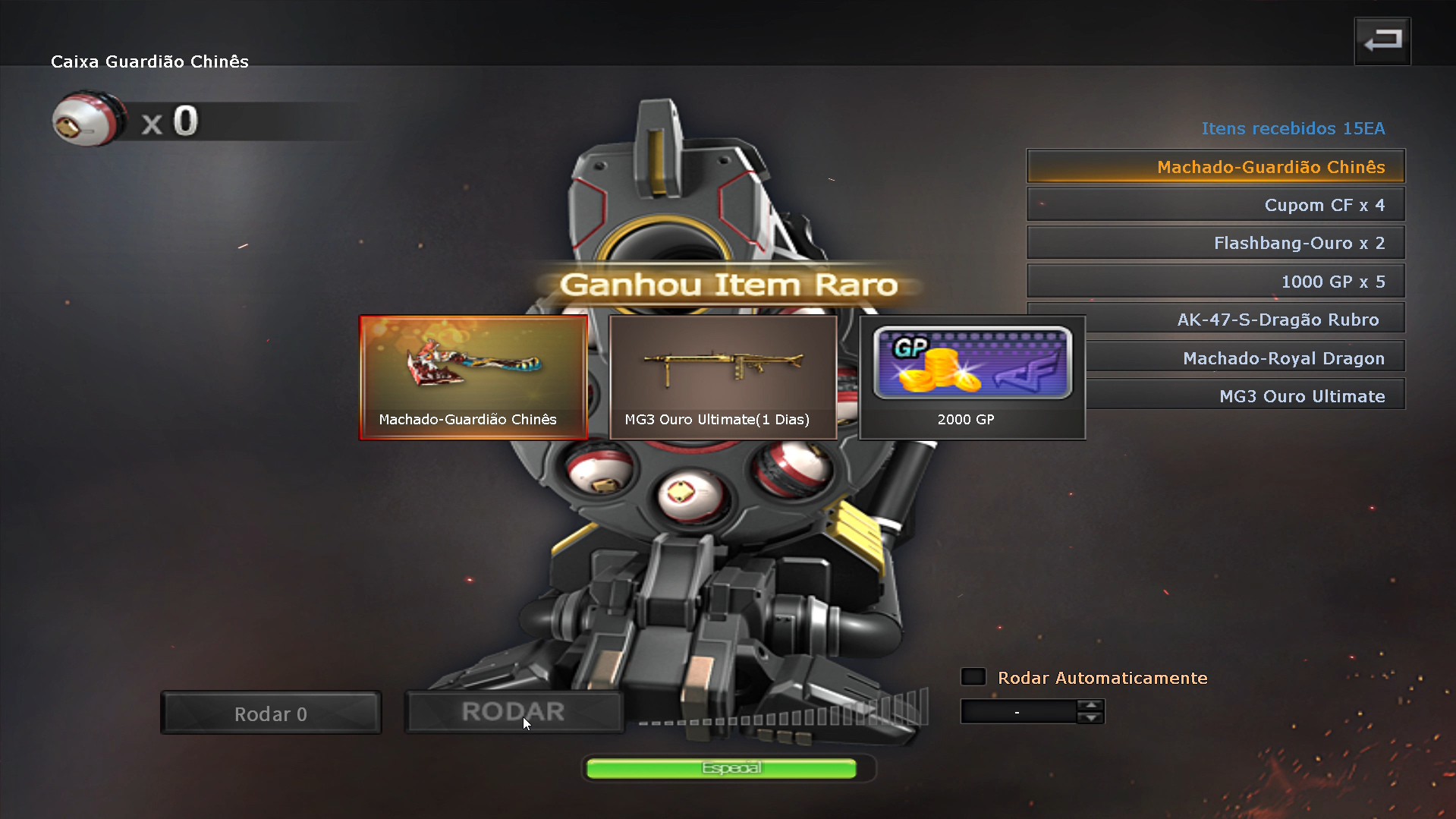 Machado-Guardiao Chines